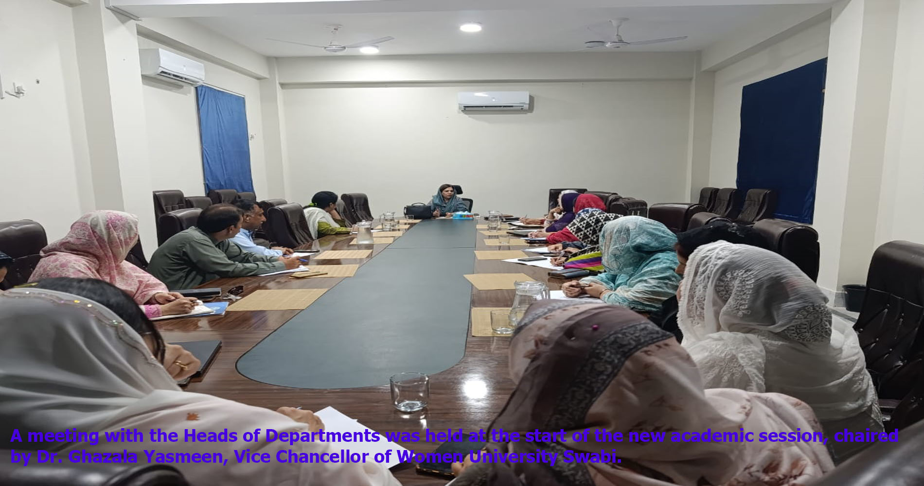 VC meeting with hod